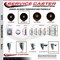 Service Caster 4 Inch High Temp Phenolic 34 Inch Stem Caster Set with Total Lock Brake SCC-TSTTL20S414-PHRHT-34212-4 - alternate 3